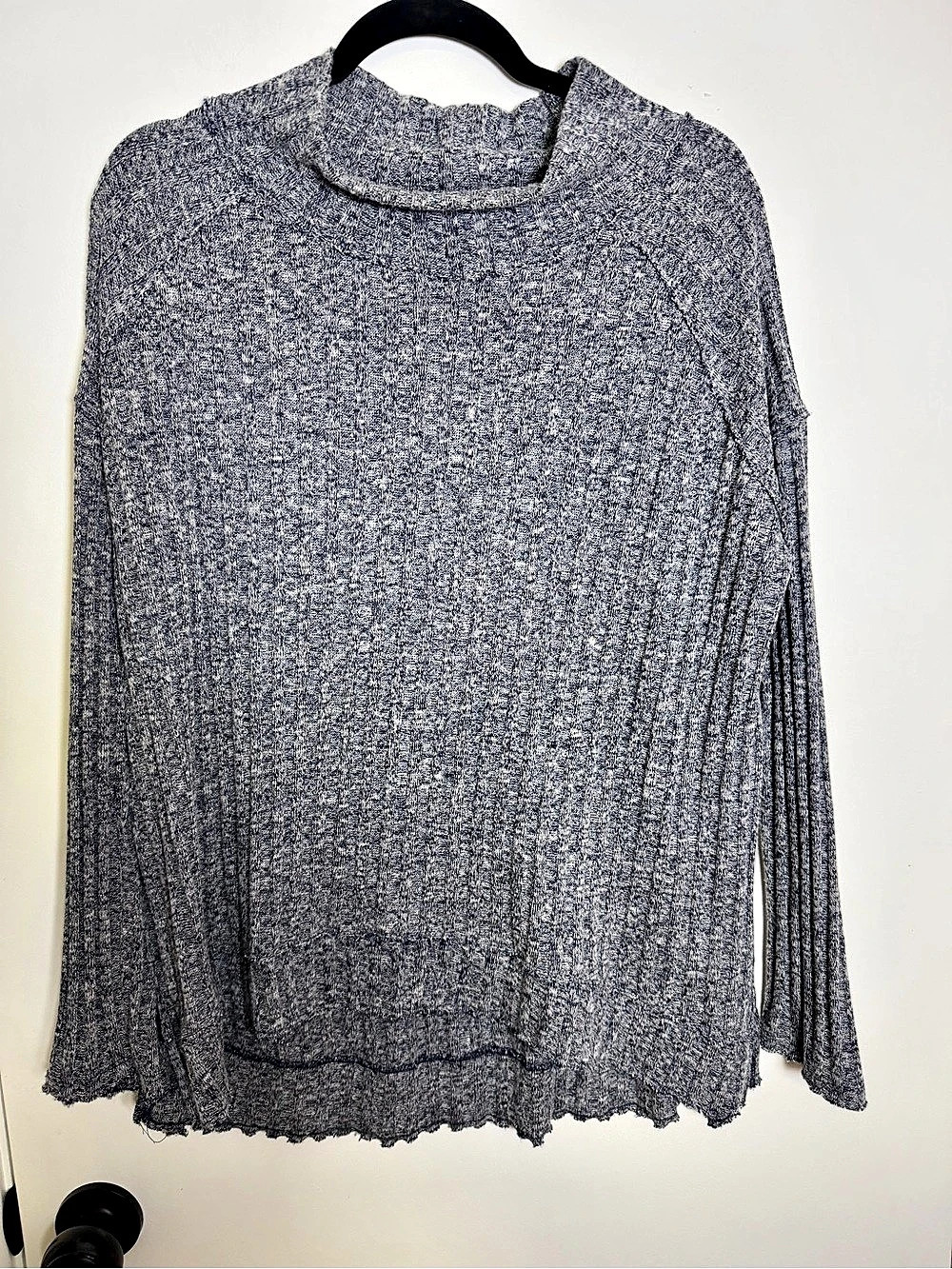 Free People Ottoman Slouchy Tunic Blue & Gray